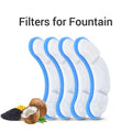 Filtros de configuração para bebedouros de gatos 4pcs para filtro de ativaçã