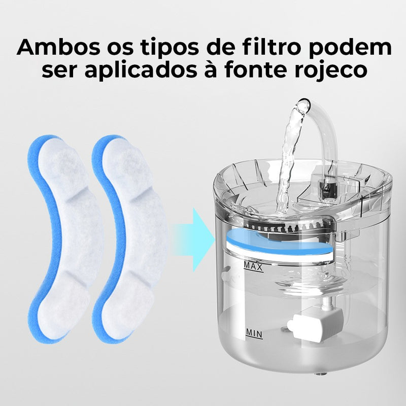 Filtros de configuração para bebedouros de gatos 4pcs para filtro de ativaçã